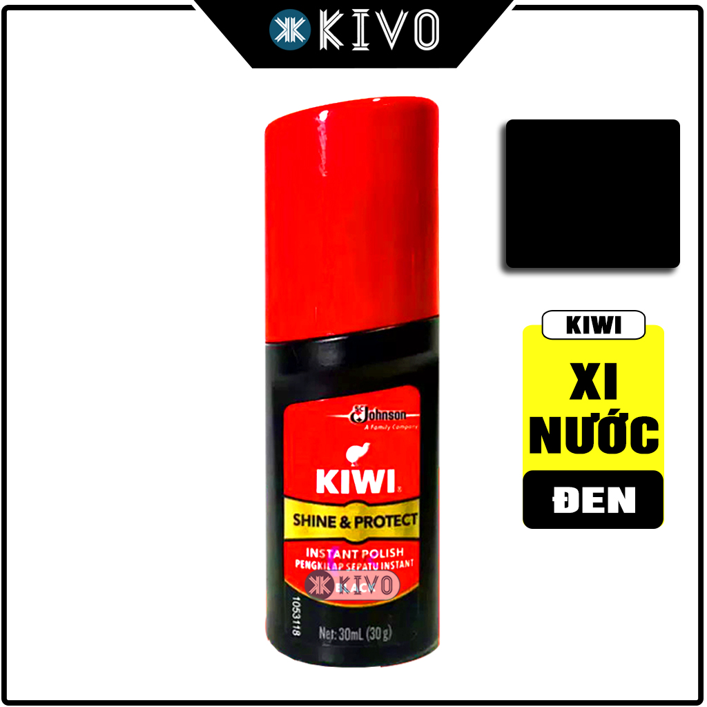 Poker water Shoe Polish Black, brown Kiwi 30ml-shoe polish black kiwi-tooling shoe polish-Kivo