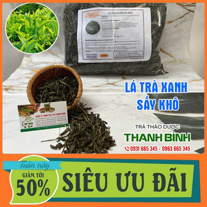 Lá trà xanh sấy khô 500g - hàng công ty giá tốt