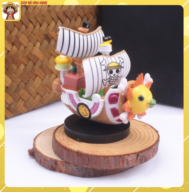 Mô Hình Thuyền One Piece, Thuyền Thousand Sunny Cao 9cm, Mô Hình Decor Trang Trí, Bộ Sưu Tập Nhân Vật