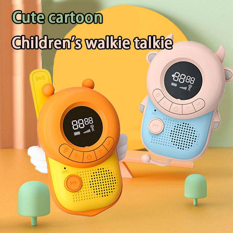 利Set 2 Bộ Đàm Đồ Chơi 3KM UHF Có Dây Đeo Cho Bé
