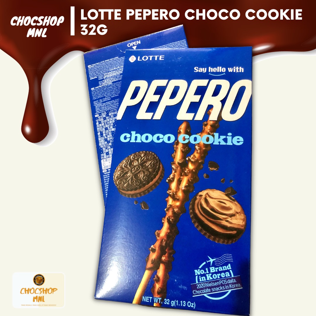 Pepero Palitinhos c/ Chocolate Choco Cookie 32g - HARU PRODUTOS