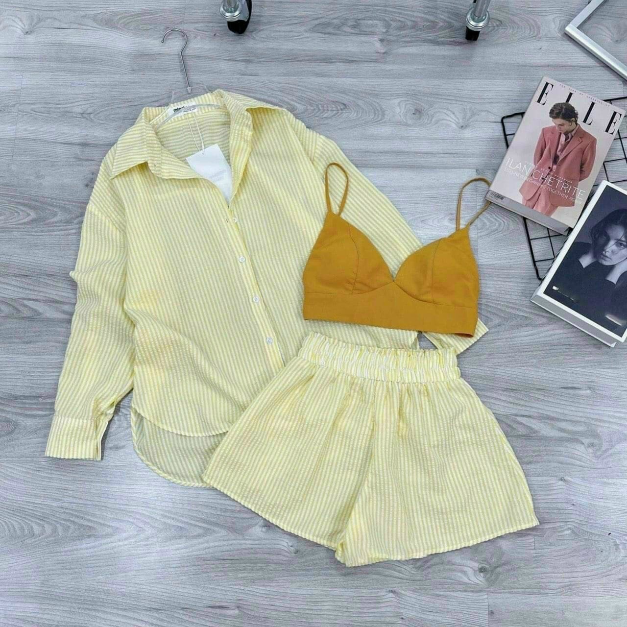 SÉT 3 MÓN KATE XỐP ĐI BIỂN SIÊU HOT TNM009