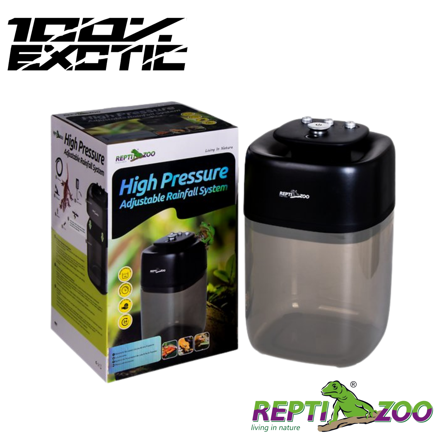 Reptizoo Adjustable Rainfall System (High Pressure) Deluxe 10L