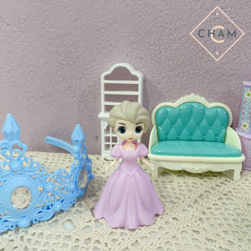 Bộ đồ chơi cho bé công chúa Elsa cao cấp Cham đồ chơi búp bê trẻ em
