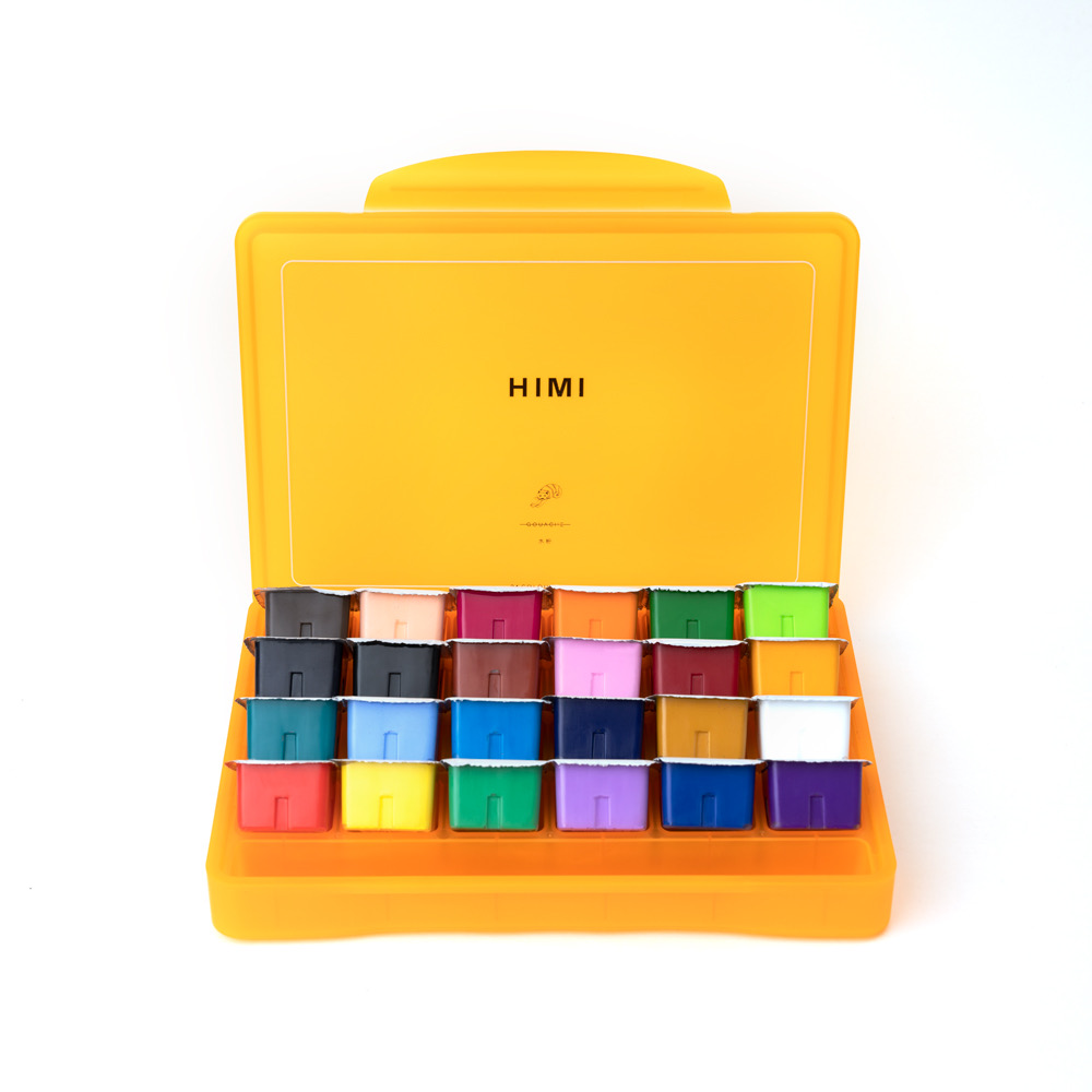 Màu Gouache HiMi dạng thạch bộ 24 màu