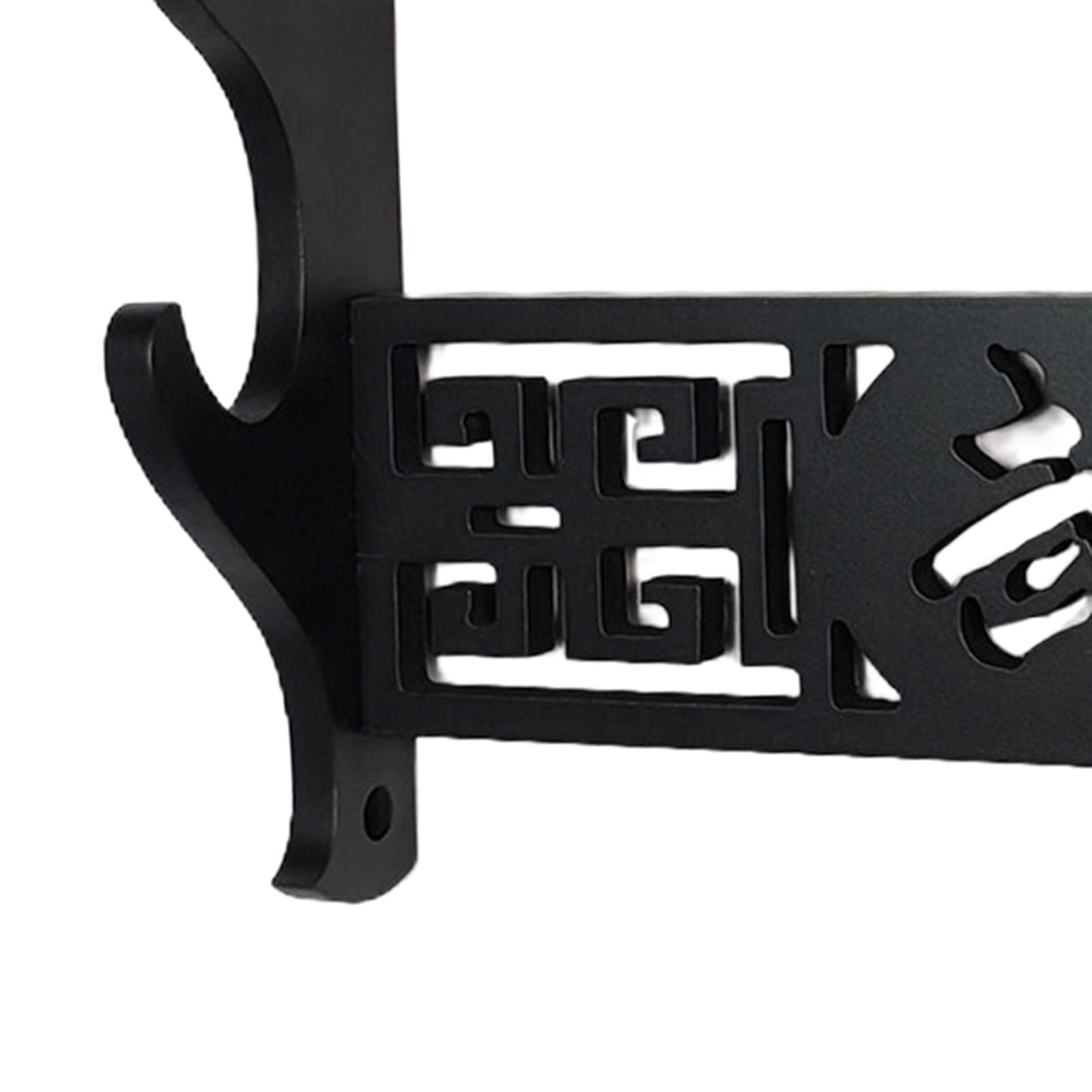 Baoblaze Wall Mounted Sword Hanger Sword Holder for Sturdy Malls Housewarming Gift