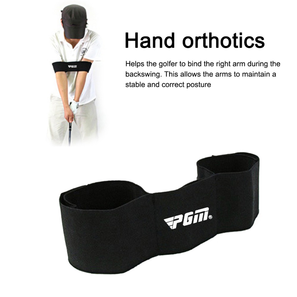 PGM Golf Arm Band Nylon Golf Gesture Training Band Elastic Golf Alignment Training Belt Corrective Action Outdoor Accessories JZQ005