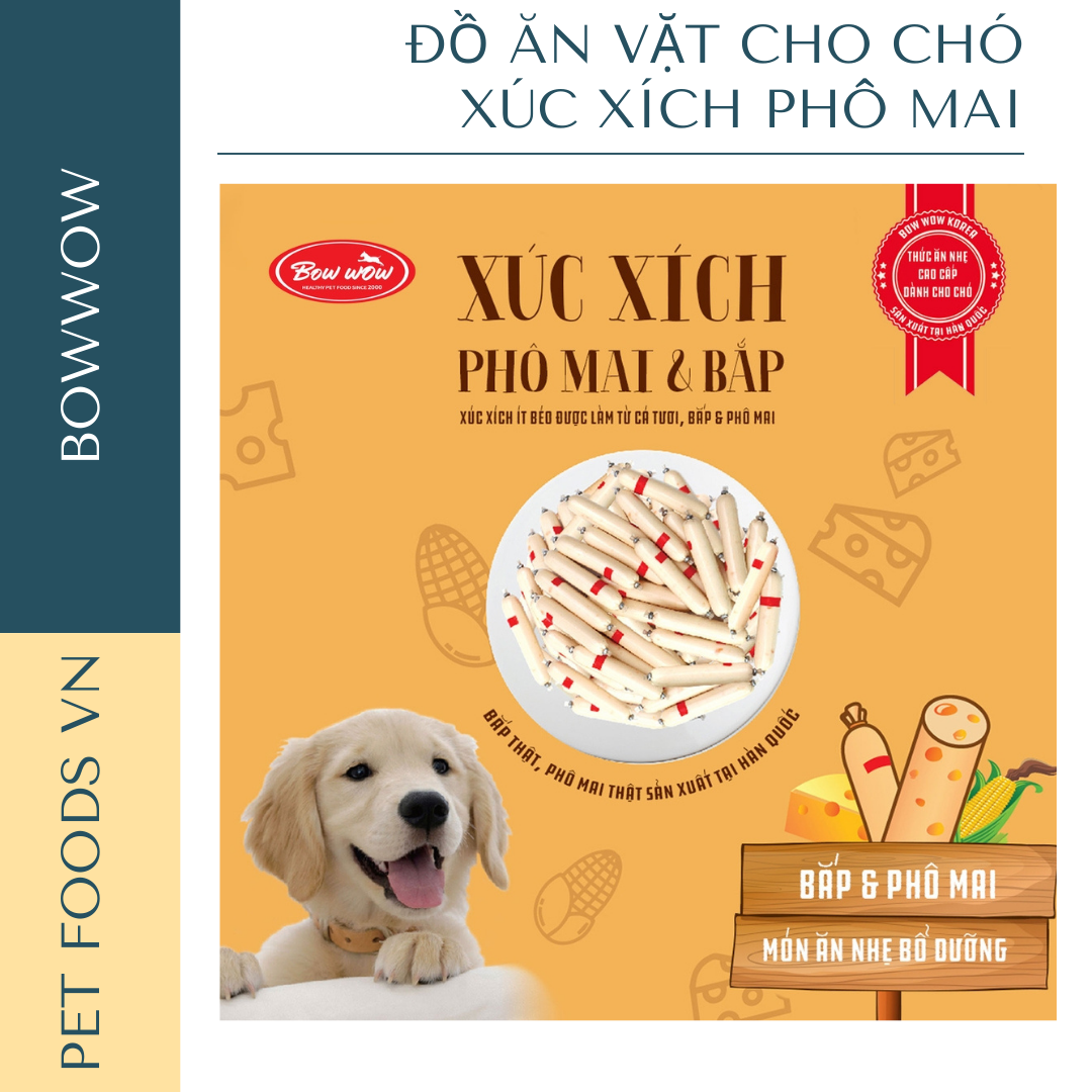 Xúc xích cho chó BOWWOW 1360g