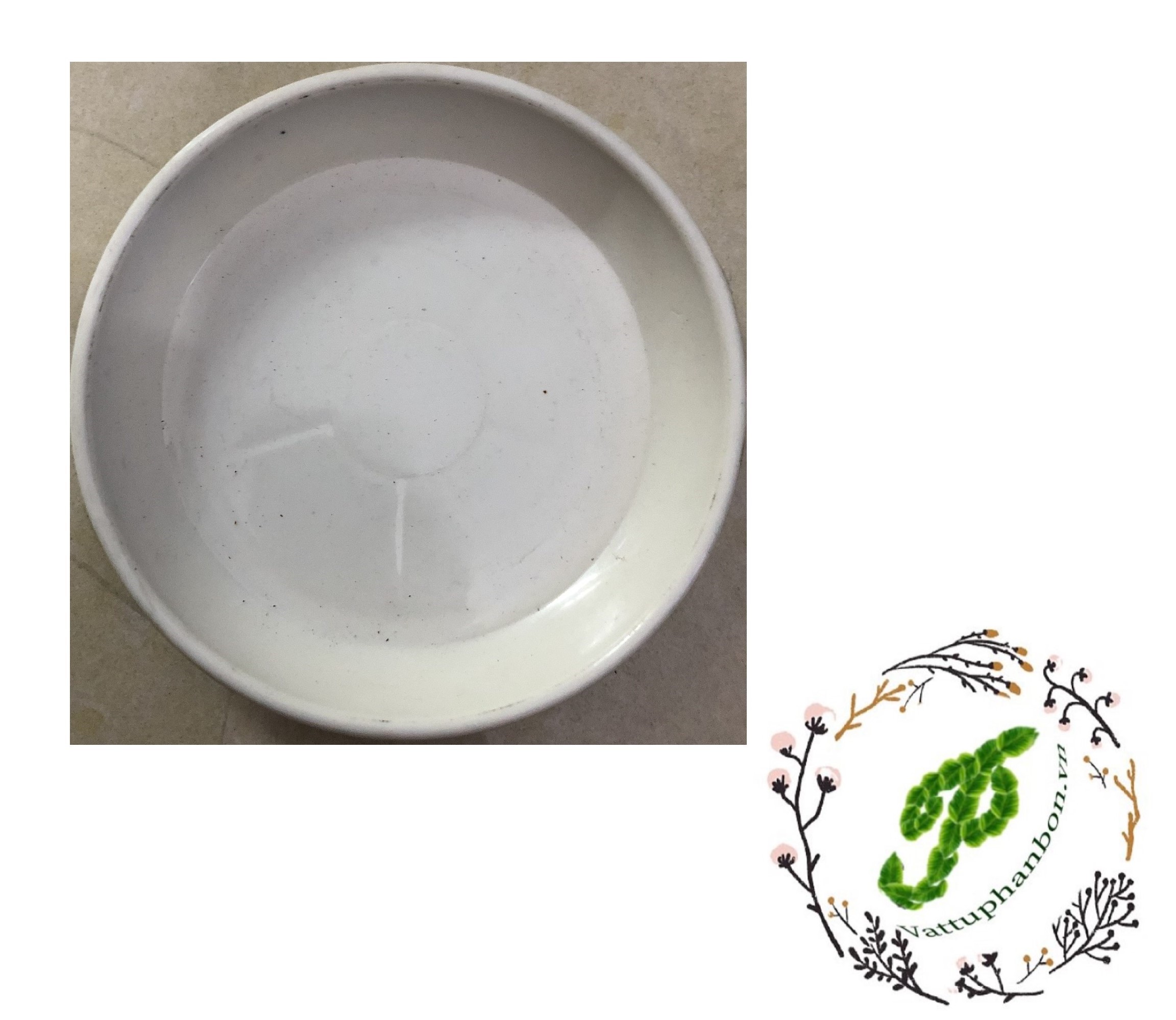 Đĩa lót chậu tròn Phi 15cm - #040D#