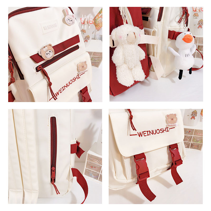 ARCTIC HUNTER large-capacity schoolbag female junior high school students college students backpack high school students niche primary school students