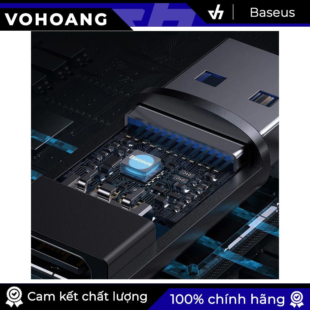 Đầu chuyển cao cấp Baseus USB-A to TypeC LVL003