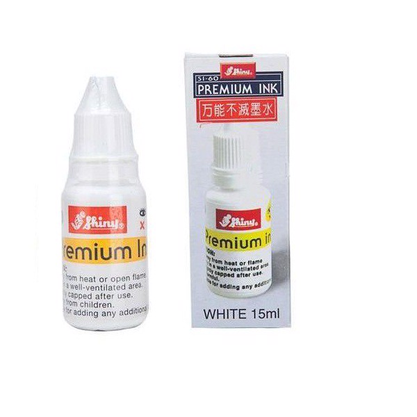 Mực dấu màu trắng Shiny Si-60 (15ml)