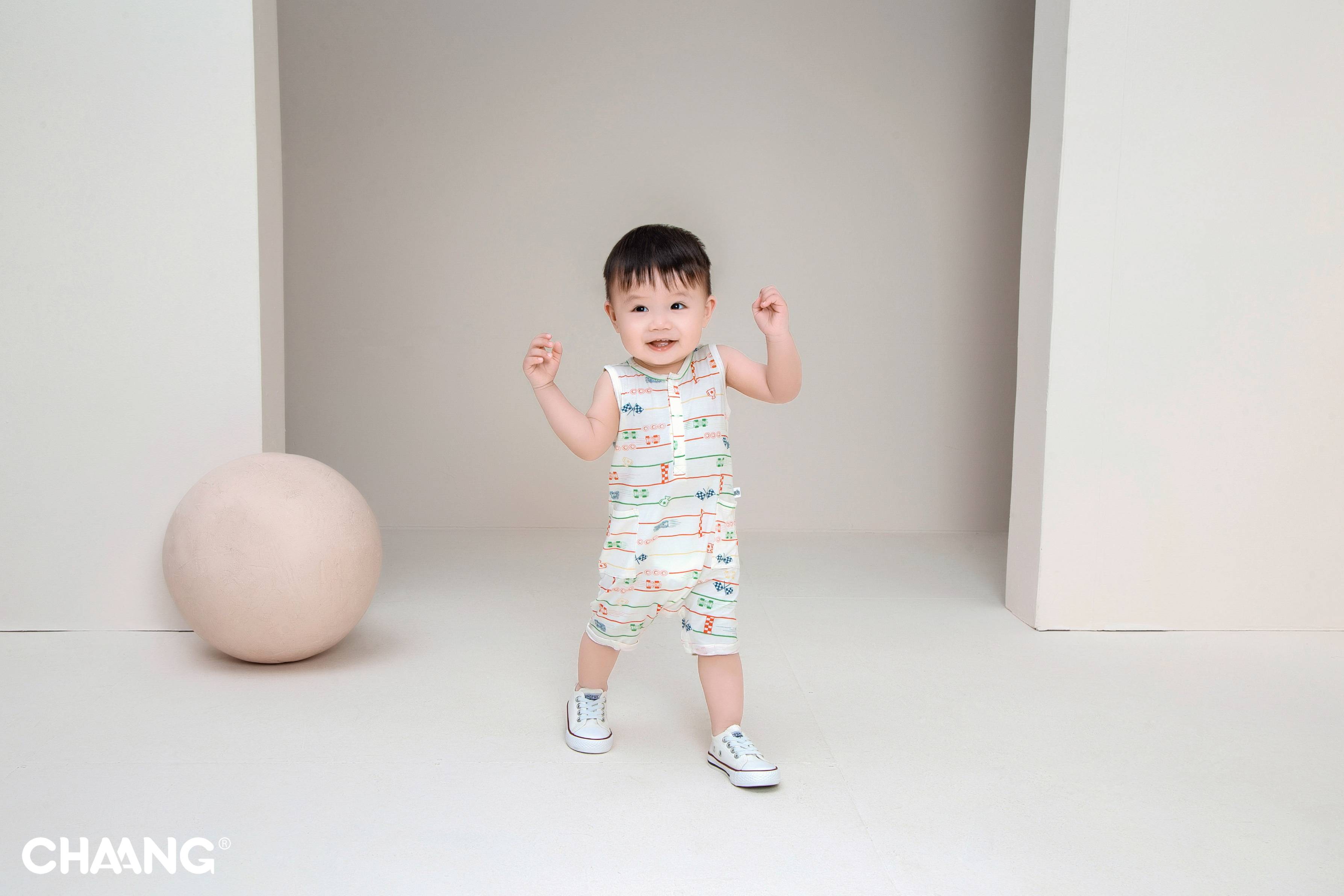 [CHAANG] Bộ Body Ba Lỗ Cho Bé Active Xe Đua Chaang