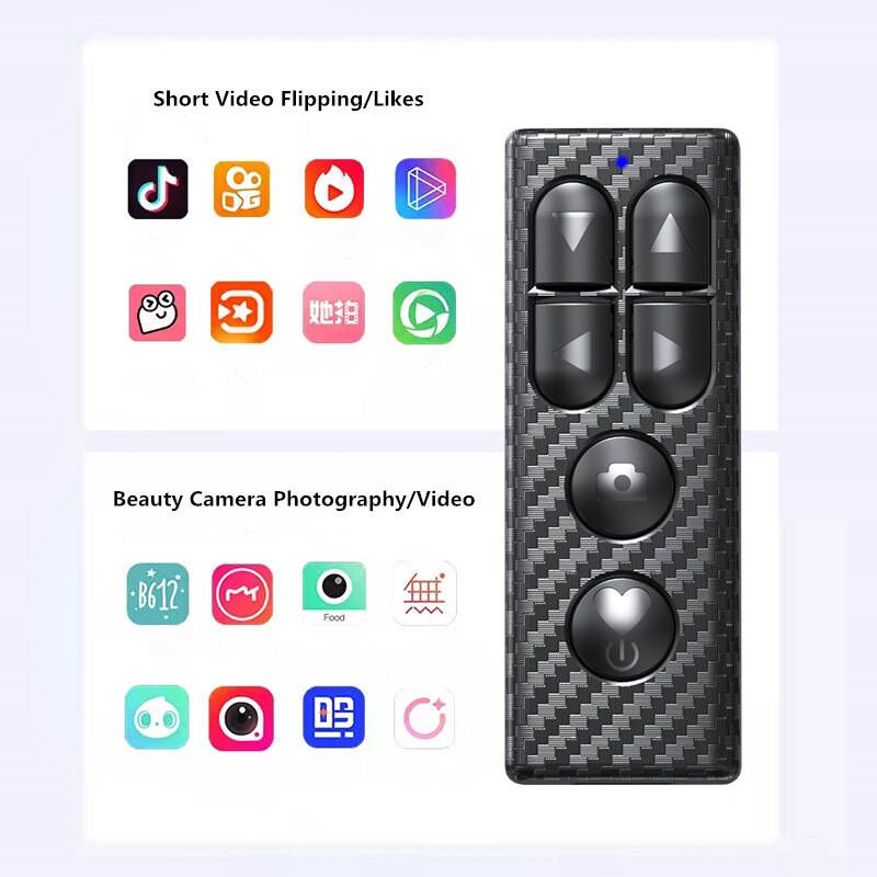 Bluetooth-compatible Remote Control Wireless Selfie Shutter Rechargeable Lipstick Shape Camera Stick Button for Phone Ebook