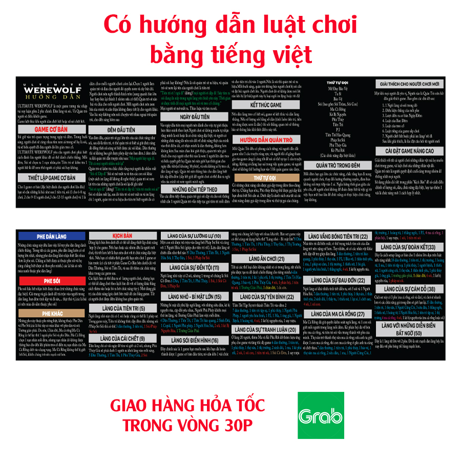 Bộ bài ma sói ultimate việt hóa phiên bản mới