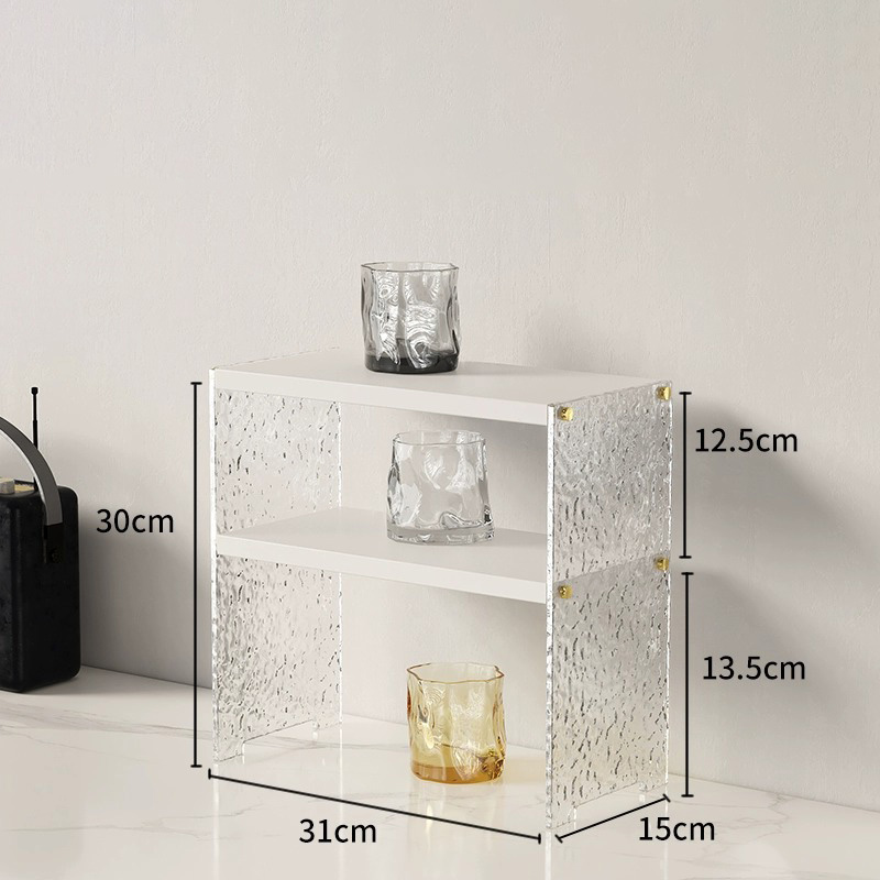 Nordic ins style acrylic water cup holder multi-layer storage rack mug coffee tea cup tea set rack