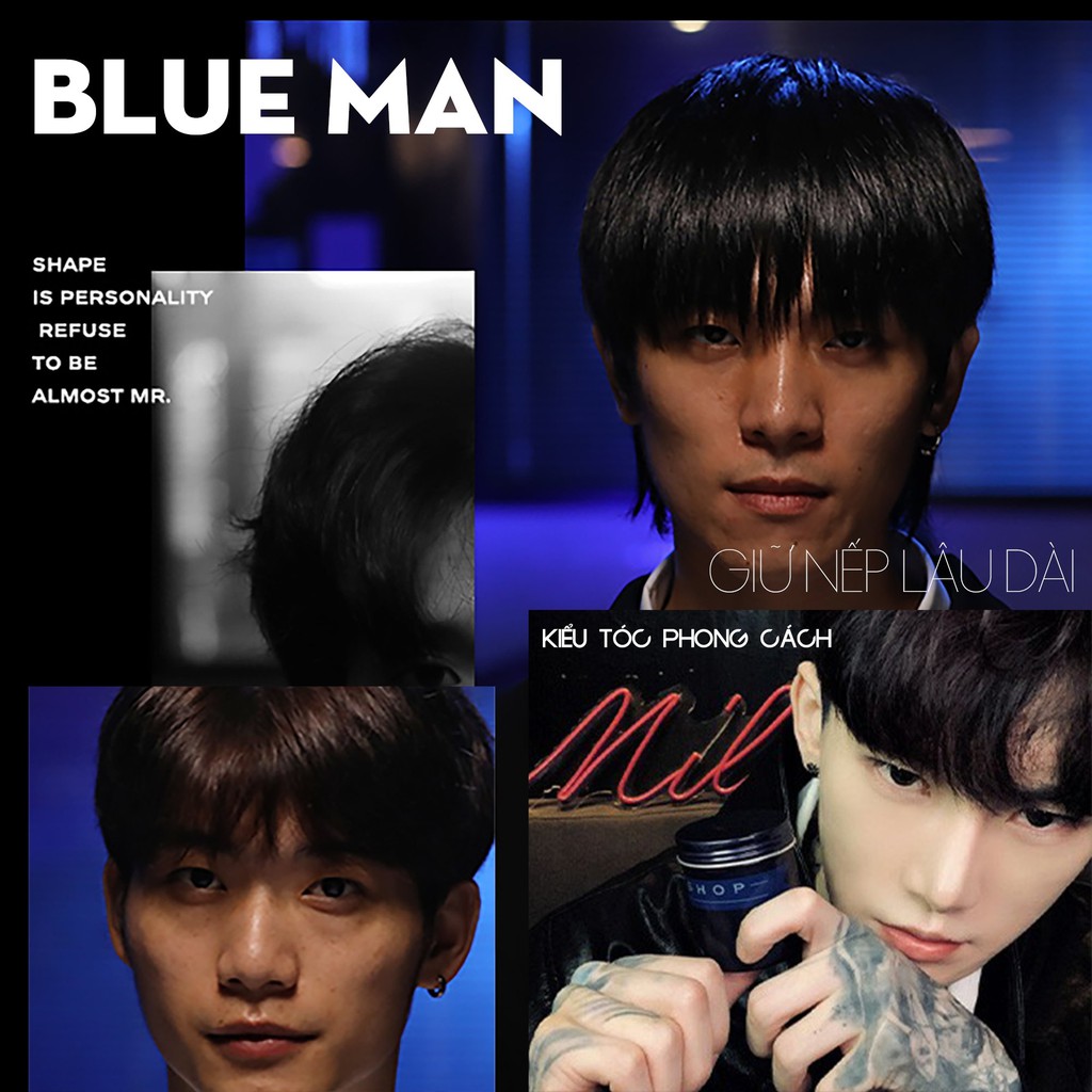 Sáp Vuốt Tóc Nam BLUEMAN 90g Giữ Nếp Chuẩn Salon