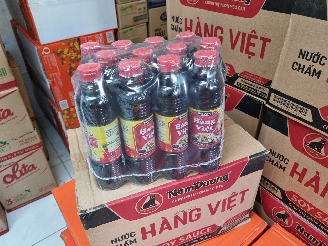 Combo 12 Chai Nước Tương Hàng Việt Chai 500ml