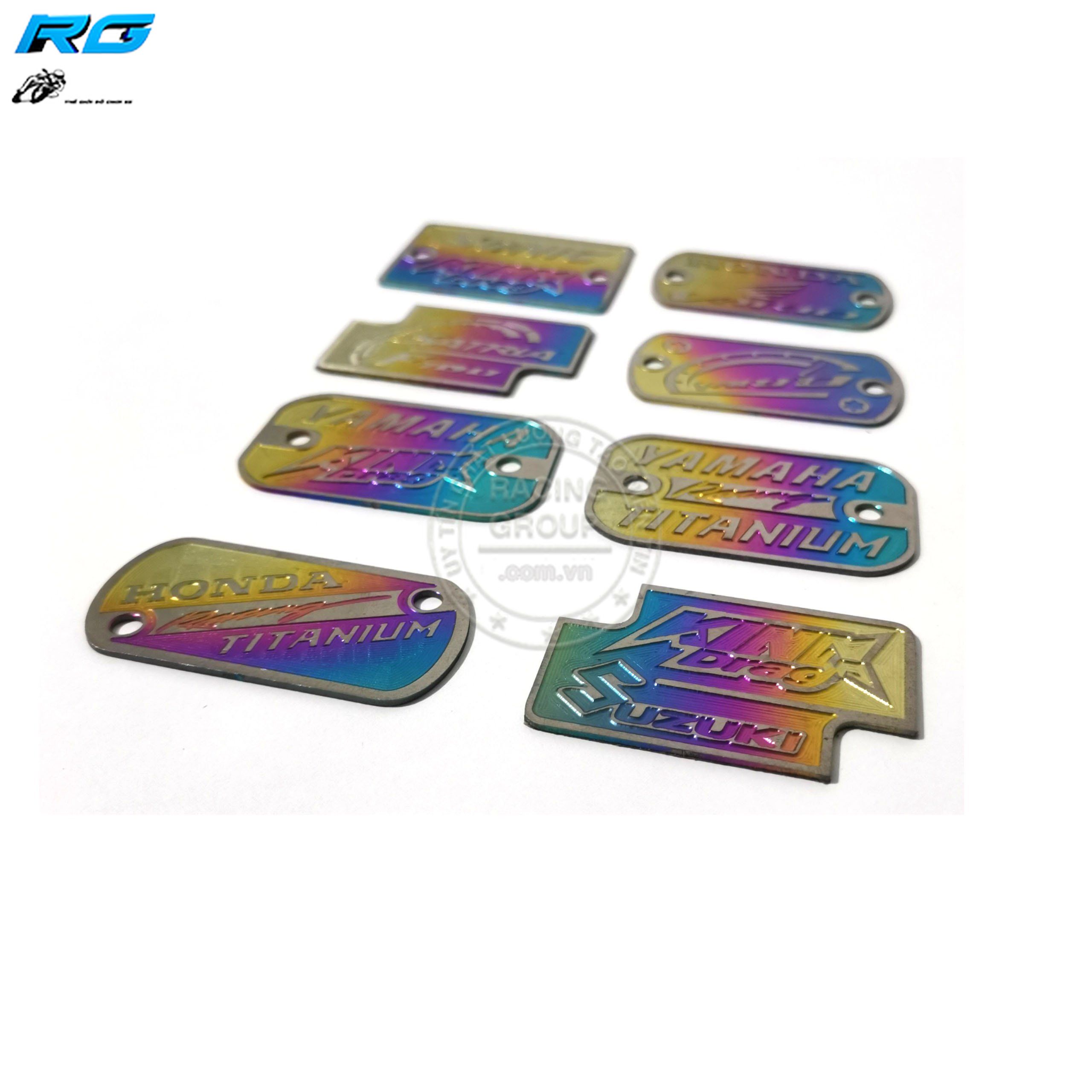 Nắp bình dầu trước titanium trang trí làm đẹp cho xe Vario Exciter Winner AB...