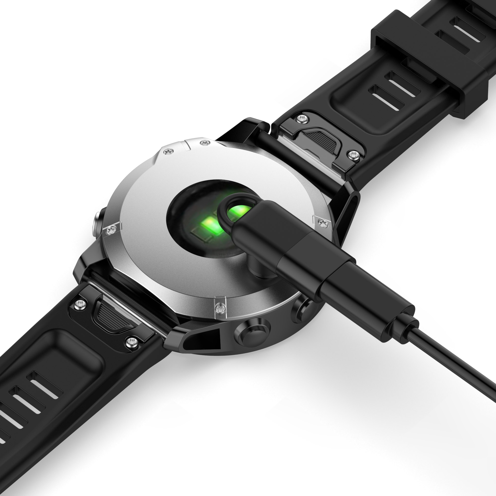 Zenia Bộ chuyển đổi sạc Lightning IOS/Micro USB/Type C sang 4pin Đầu nối bộ sạc chuyển đổi sạc cho Garmin Fenix 8 E 7 7X 6X 6 Sapphire Solar 5X 5 Plus Quatix Enduro 3 Forerunner 970 965 570 Approach S70 S60 S62 Epix Gen 2 Instinct 2X Tactix D2 Delta PX