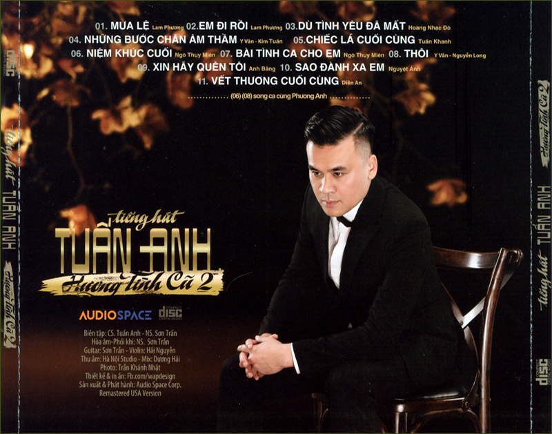 AUDIO SPACE - BỘ 3CD CA SĨ TUẤN ANH THỂ HIỆN