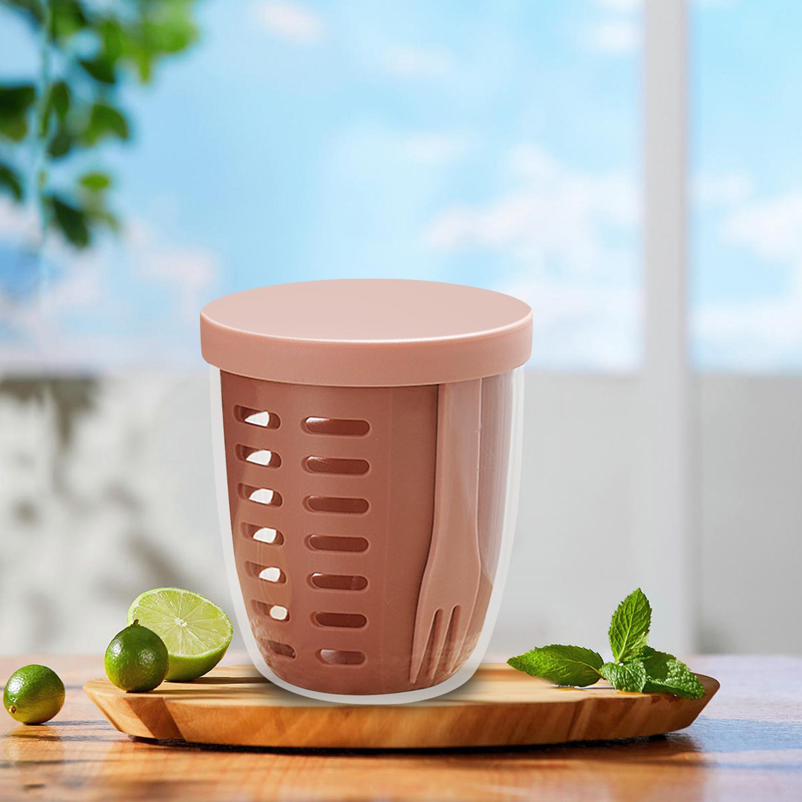 Oshhni salad cup với ngã ba với ngã ba 600ml ăn sáng ly cho bữa ăn sữa chua ăn sáng