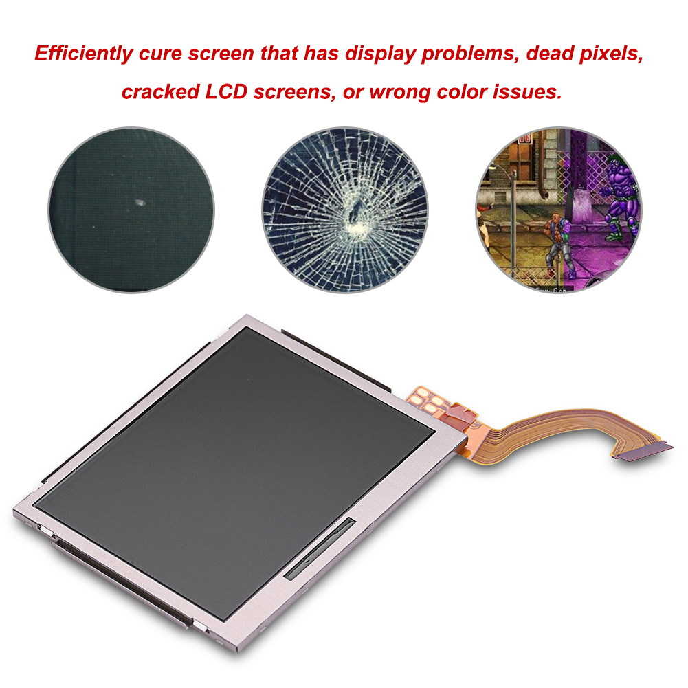 Fosa Upper Bottom LCD Screen Display High Quality Replacement Parts for Nintendo DS Lite NDSL Game Console