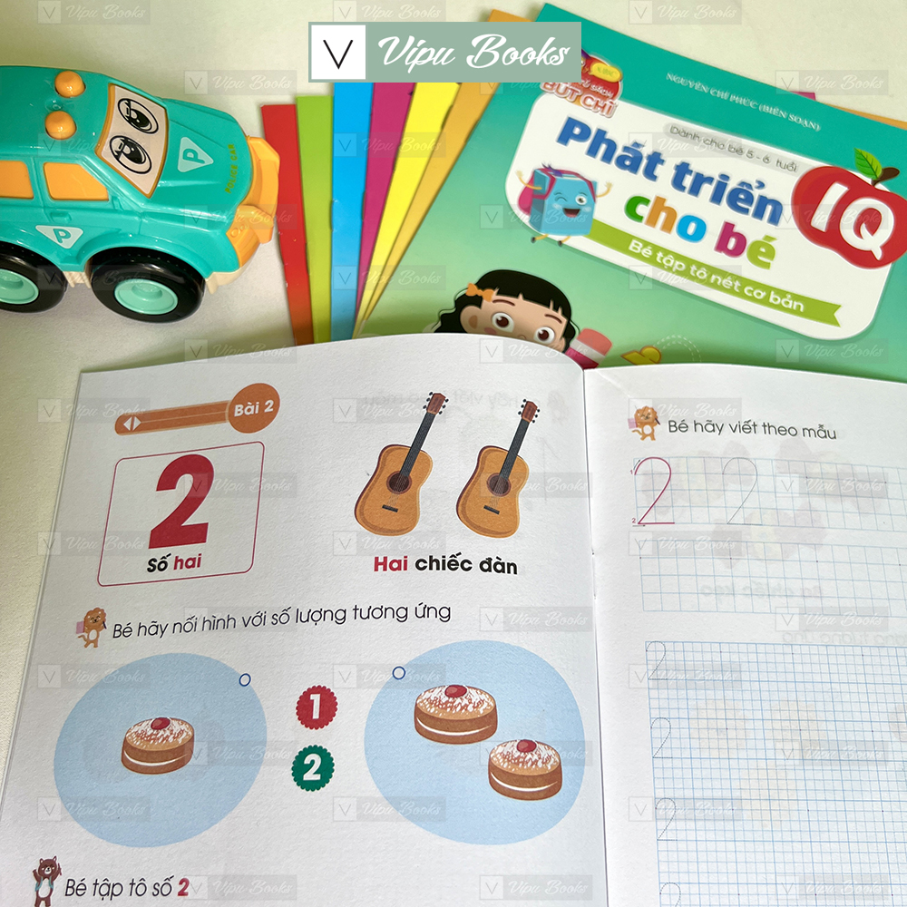 Sách - Phát Triển IQ Cho Bé - Dành Cho Trẻ 5-6 Tuổi (Túi 8 Cuốn)