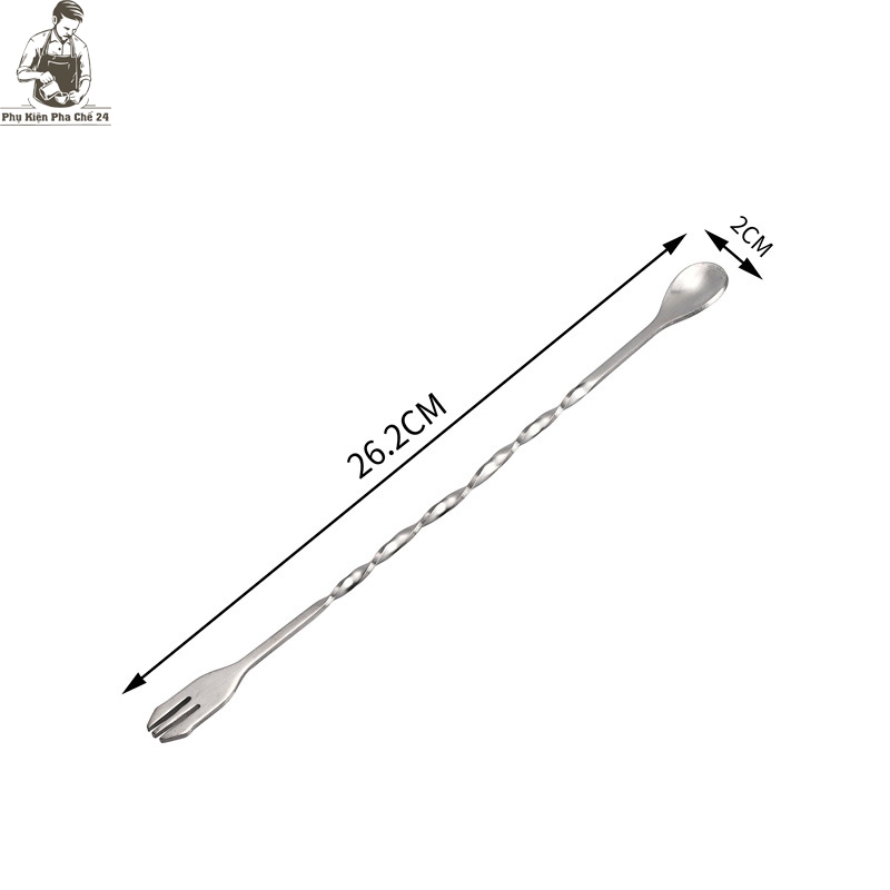 Thìa Bar Pha Chế Hai Đầu Inox - Bar Spoon