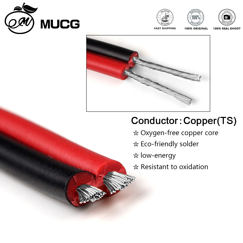 2 pin cable red black Soft Electrical wires 5V 9V 12V LED strip speaker ...
