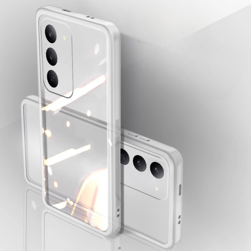 New Phone case Realme C71 C75 C75X Back cover Camera Protection Semi Transparent Soft Silicone Shockproof with Lens Protector Films For Realme C75 C75X C71 case. 