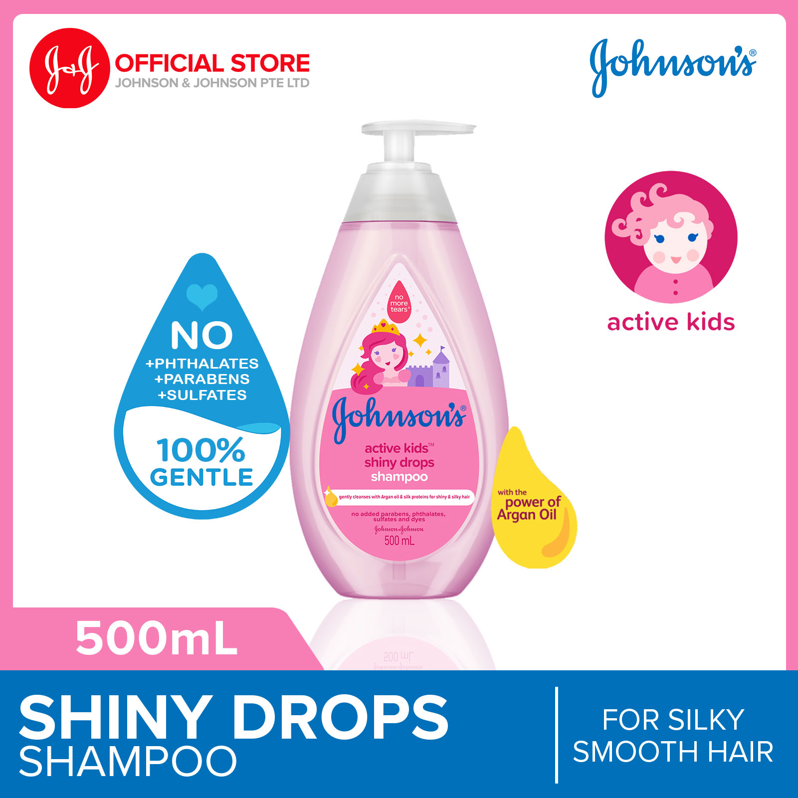 Johnson's Baby Shine Drops Shampoo and Conditioner Children 500ml