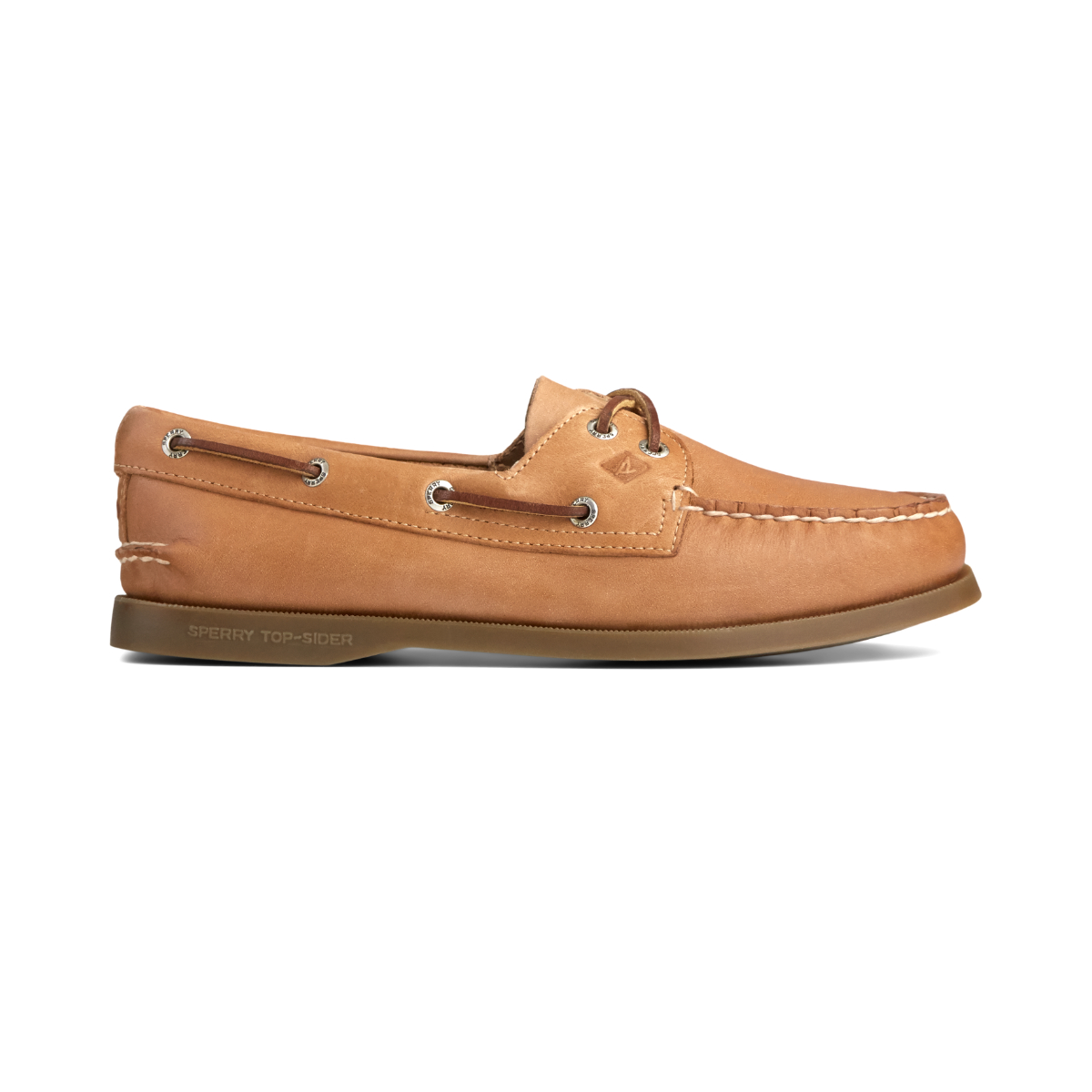 brown leather sperrys women's