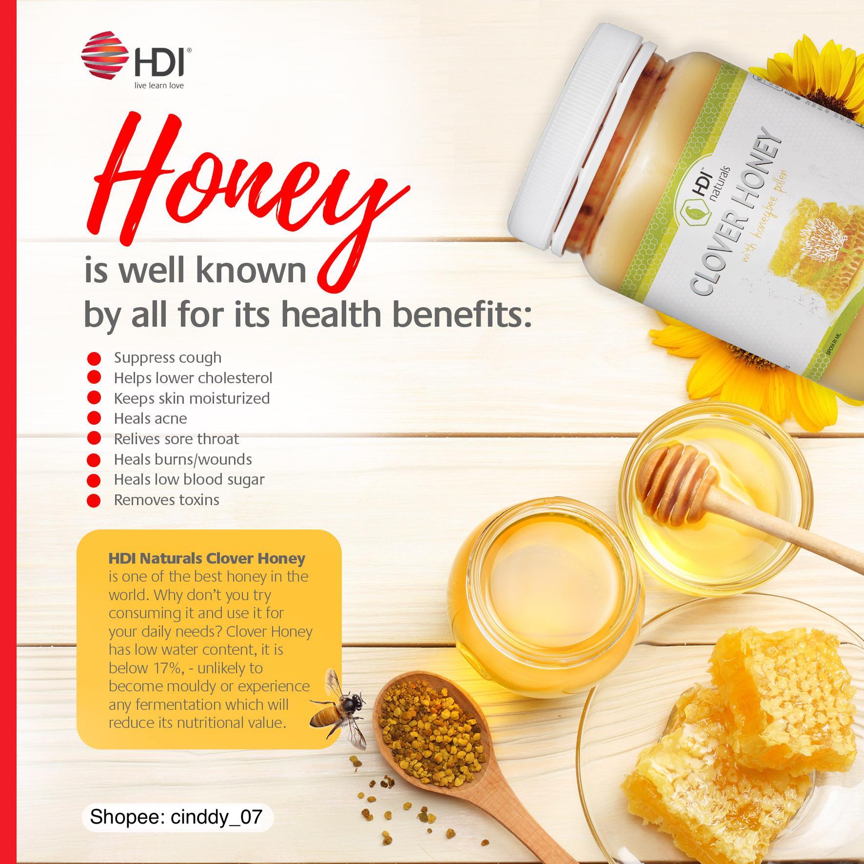 Clover Honey Hdi With Bee Pollen 1 Kg Lazada Singapore