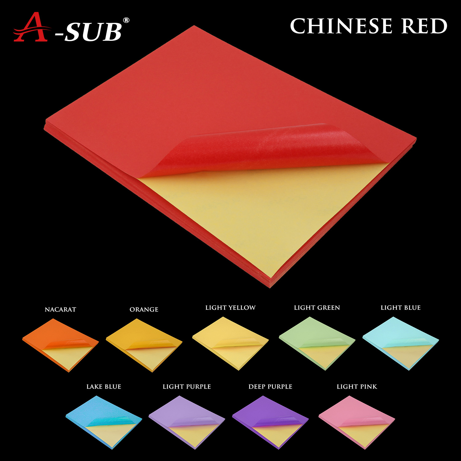 Self Adhesive Paper A4 100sheets Colorful Label Paper Diy Sticker Paper Lazada Singapore