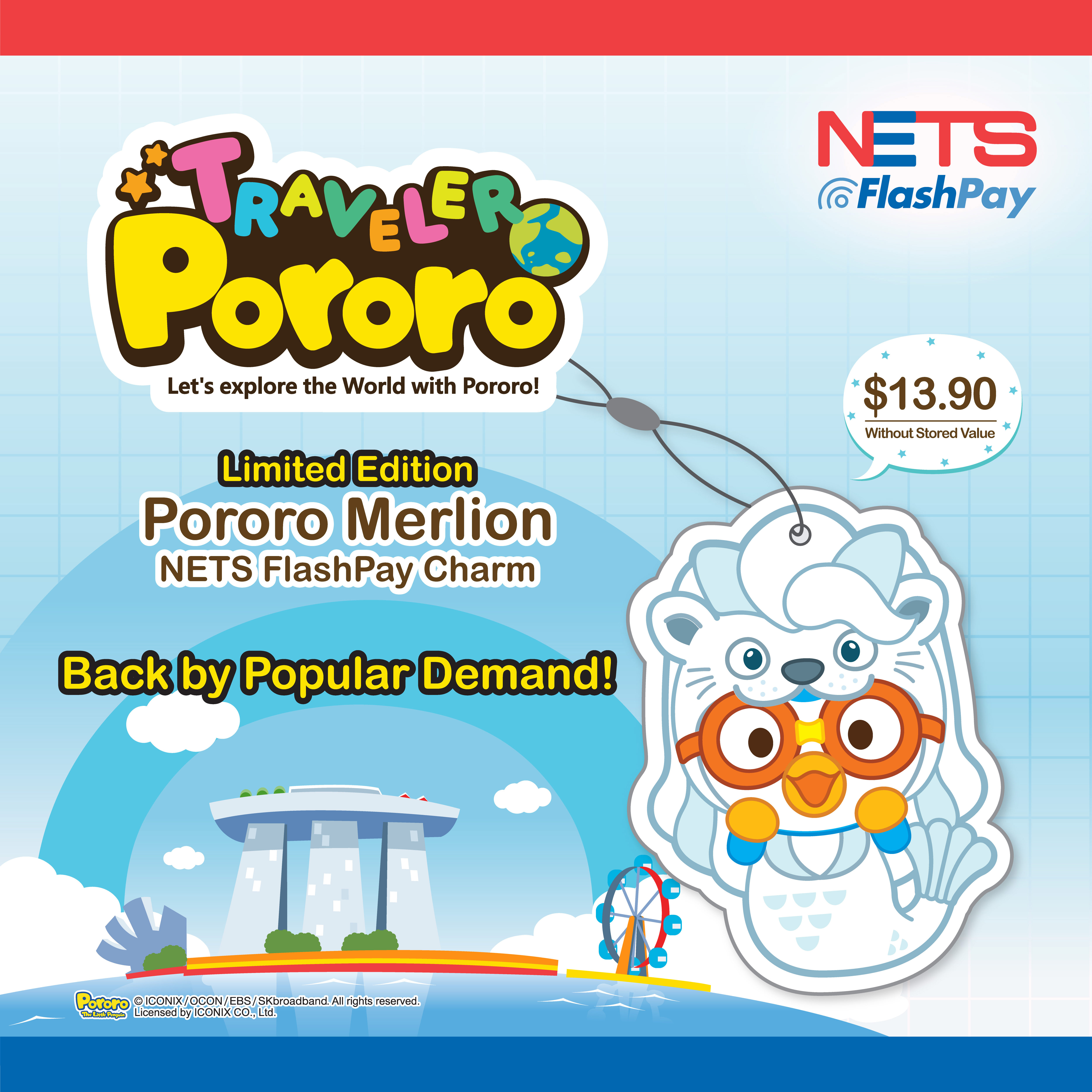 Nets Flashpay Pororo Charm Buy Sell Online Phone Charms New With Cheap Price Lazada Singapore