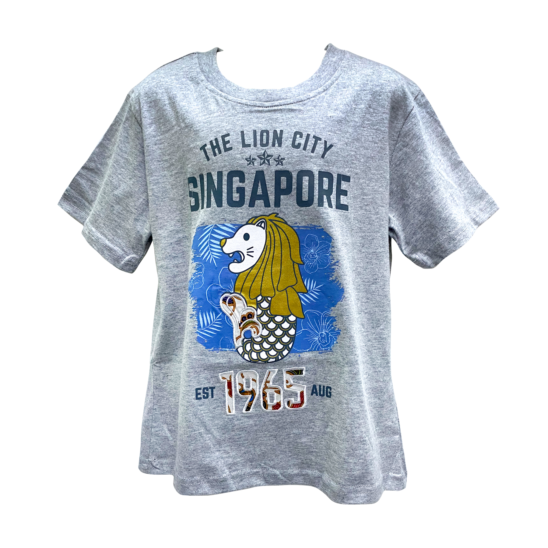 T Easy Singapore Merlion Kids Cotton T Shirt Lazada Singapore
