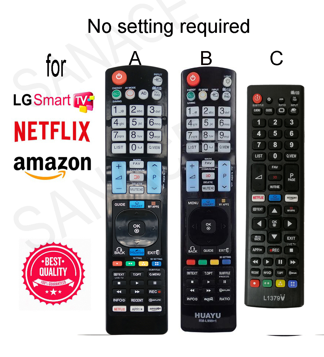 Universal LG TV Remote Control, with Netflix button, directly use, no ...