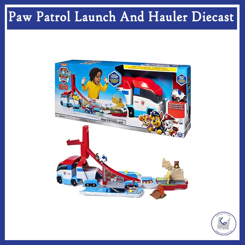 paw diecast launch & hauler