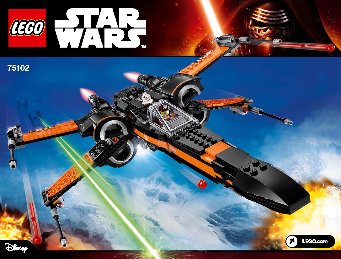 LEGO® 75102 STAR WARS™ Poe's X-Wing Fighter™ (Brand New in LEGO