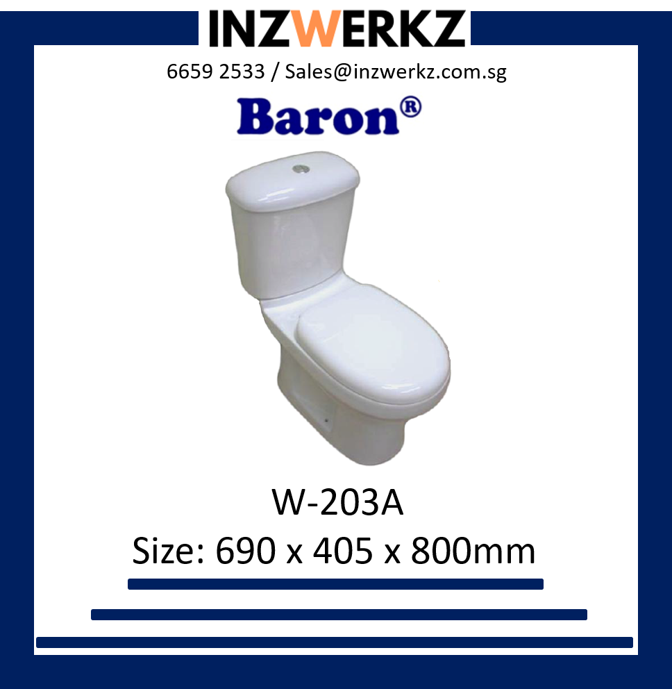 Baron W203A 2Piece Toilet Bowl Lazada Singapore