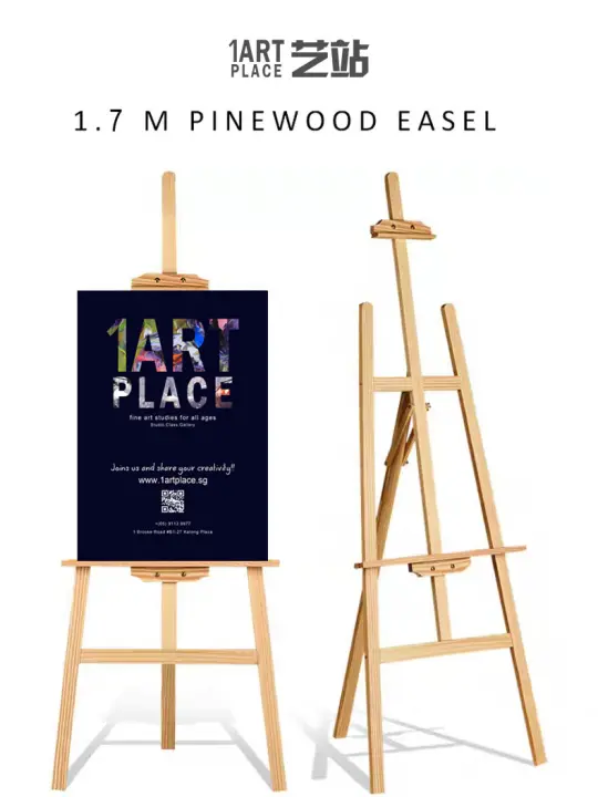 Pre Assembled Sg Fast Free Delivery Artist Easel Stand 170cm 5 6ft Pine Wood