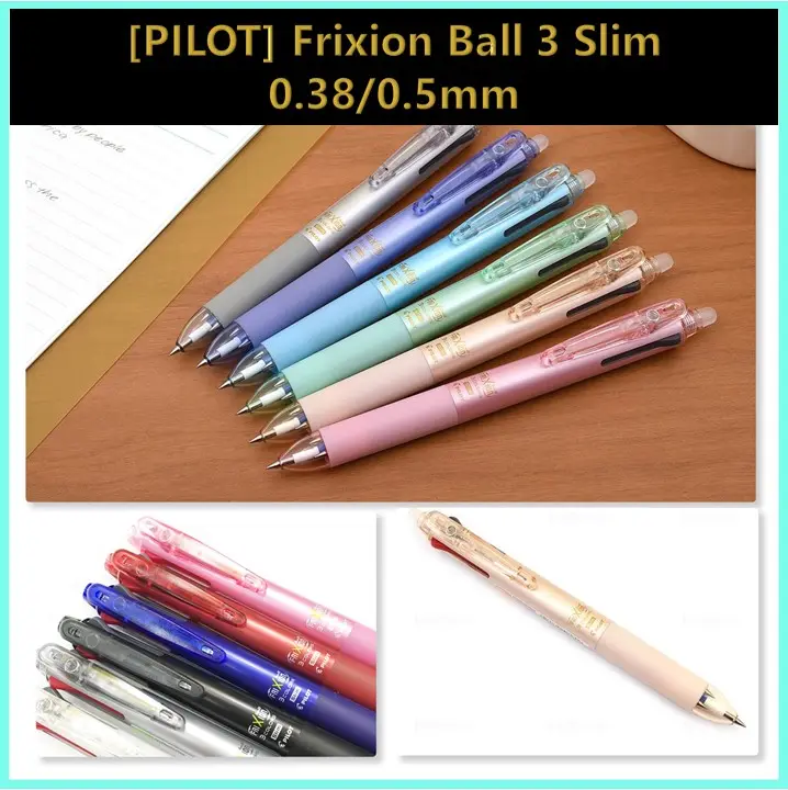 Pilot Frixion Ball 3 Slim Multi Pen 0 5 0 38 Lazada Singapore