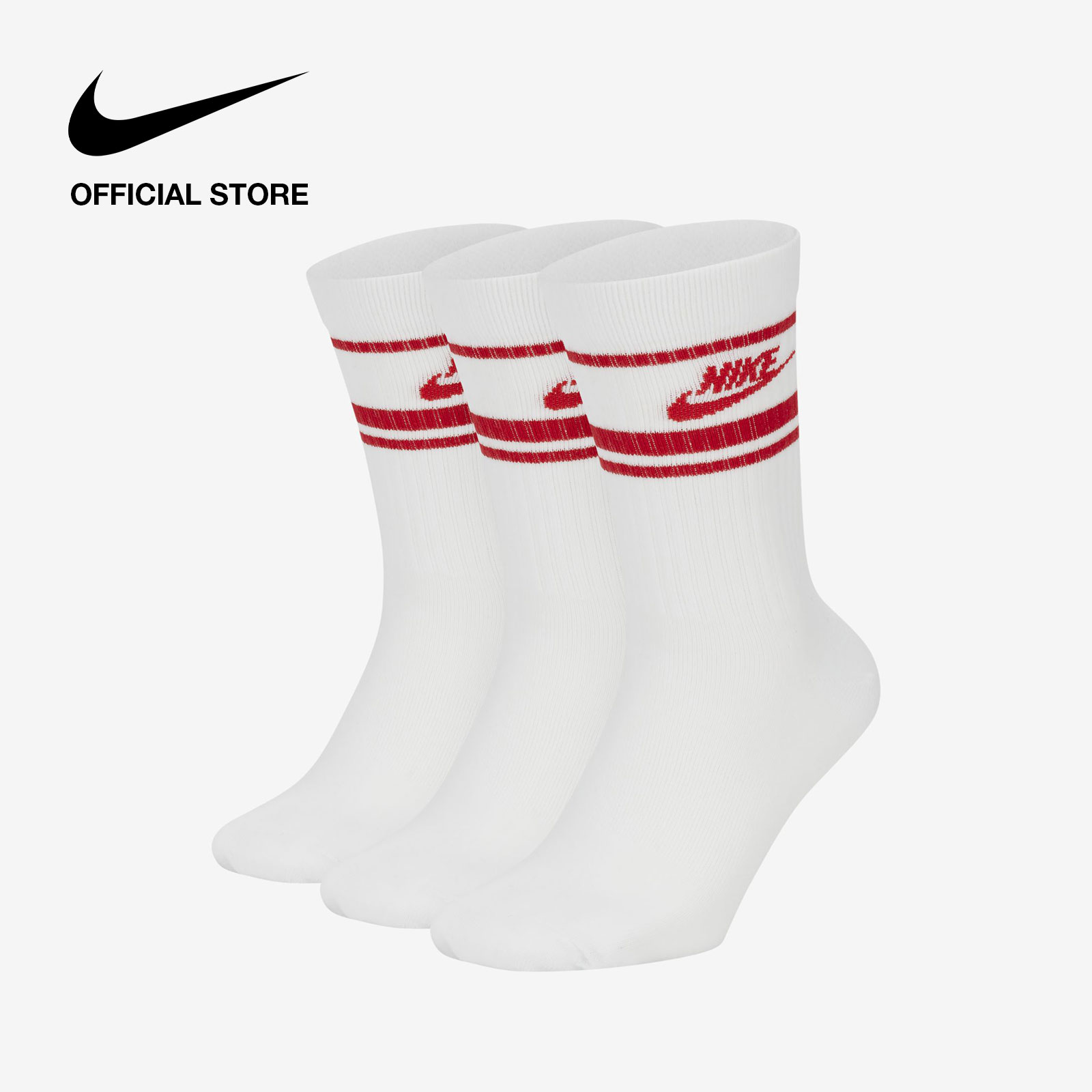 nike socks crew white