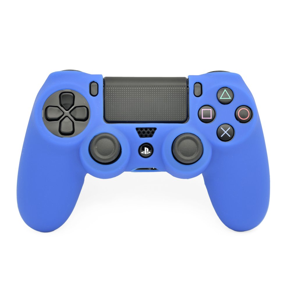Silicone Rubber Skin Grip Case for PlayStation 4 PS4 Controller Dark Blue